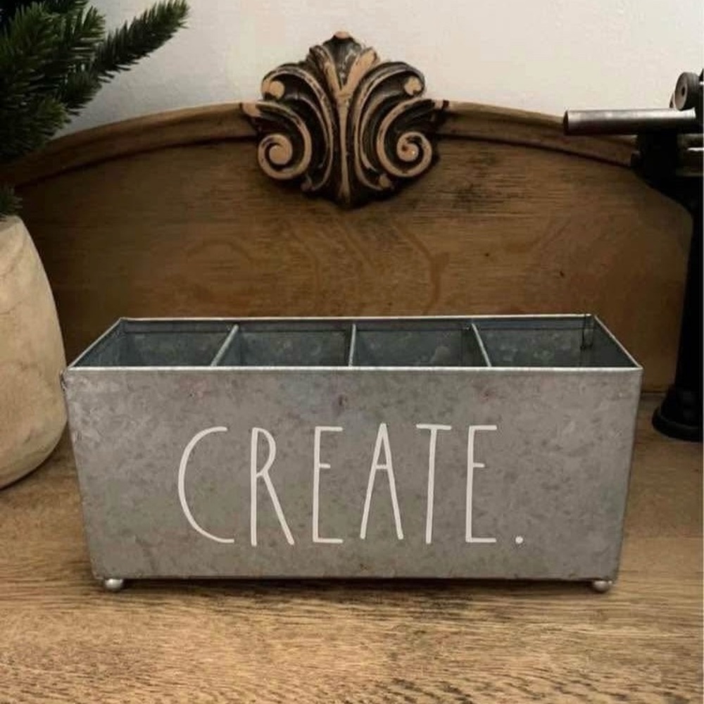 Rae Dunn Create Metal Pencil /
Pen Holder